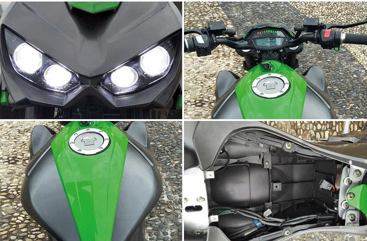 Silent Thunder – 10000W Electric Racing Motorcycle with 72V 100Ah Lithium Power