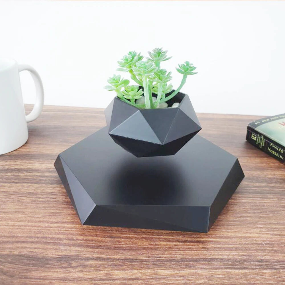 Grow in Mid-Air – Magnetic Levitating Flower Pot That Turns Plants into Floating Art