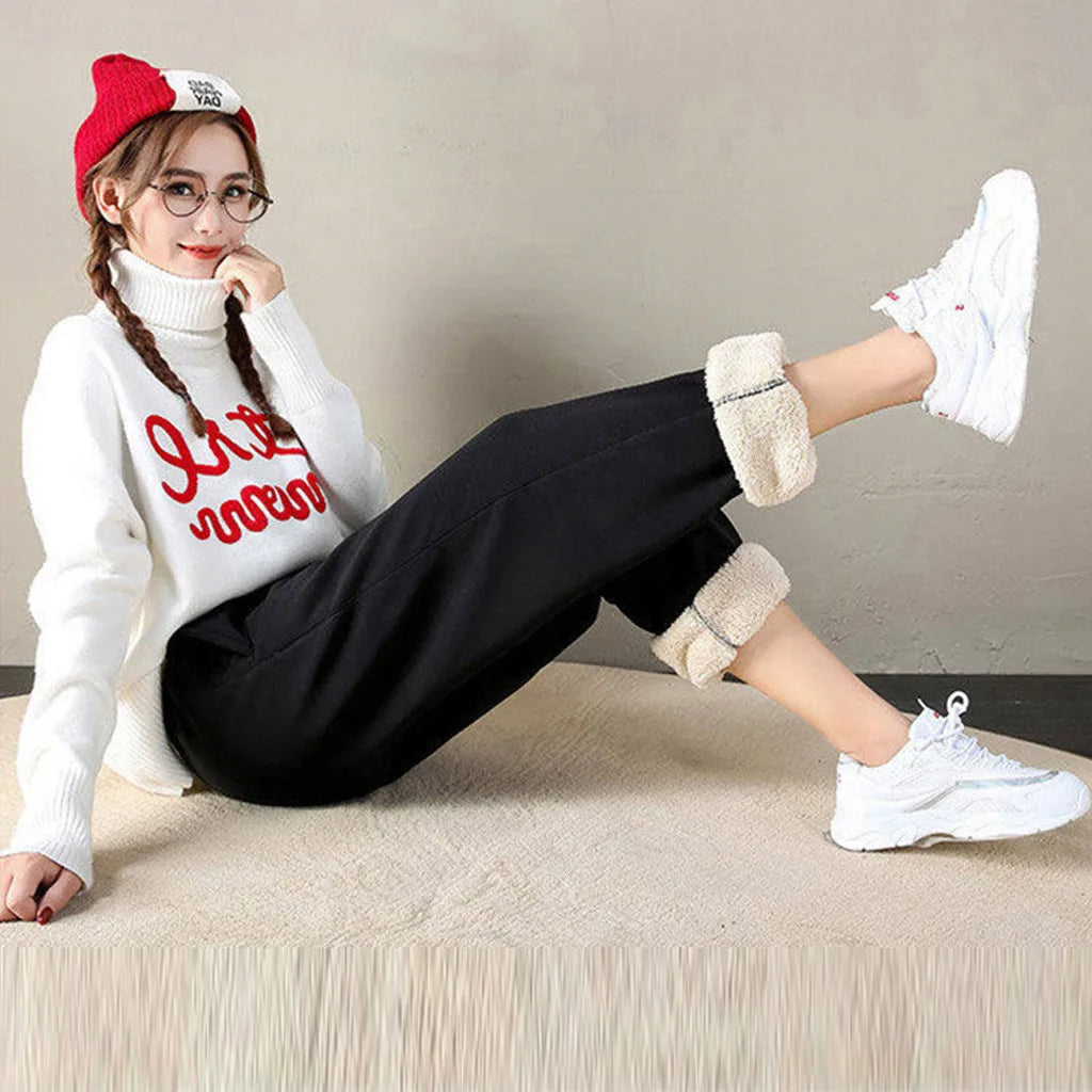 Cosy Confidence – Thick Winter Leggings with Plush Fleece Warmth and Effortless Everyday Style