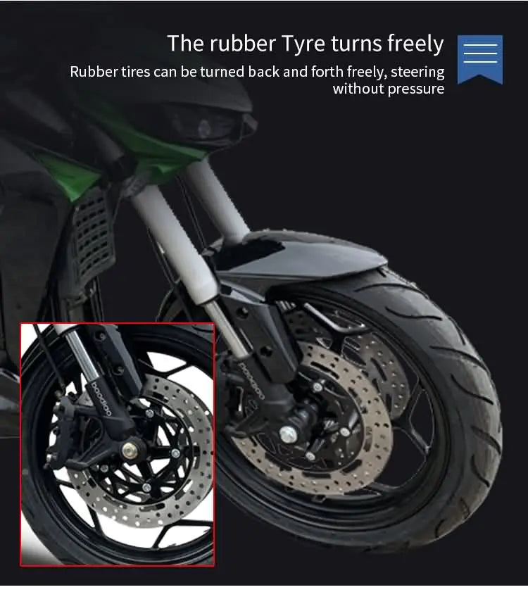Silent Thunder – 10000W Electric Racing Motorcycle with 72V 100Ah Lithium Power