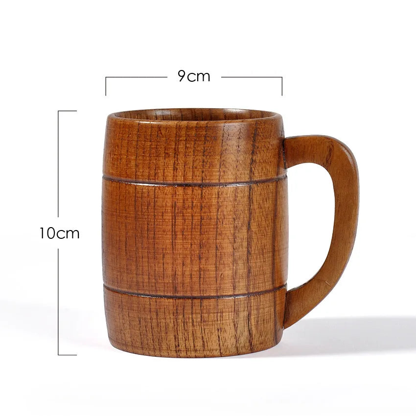 Embrace Timeless Elegance: The 400ml Handmade Wooden Drinking Cup