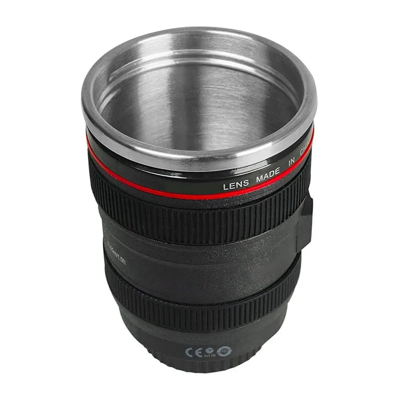 Capture the perfect coffee! – The Hilariously Realistic Camera Lens Travel Mug!
