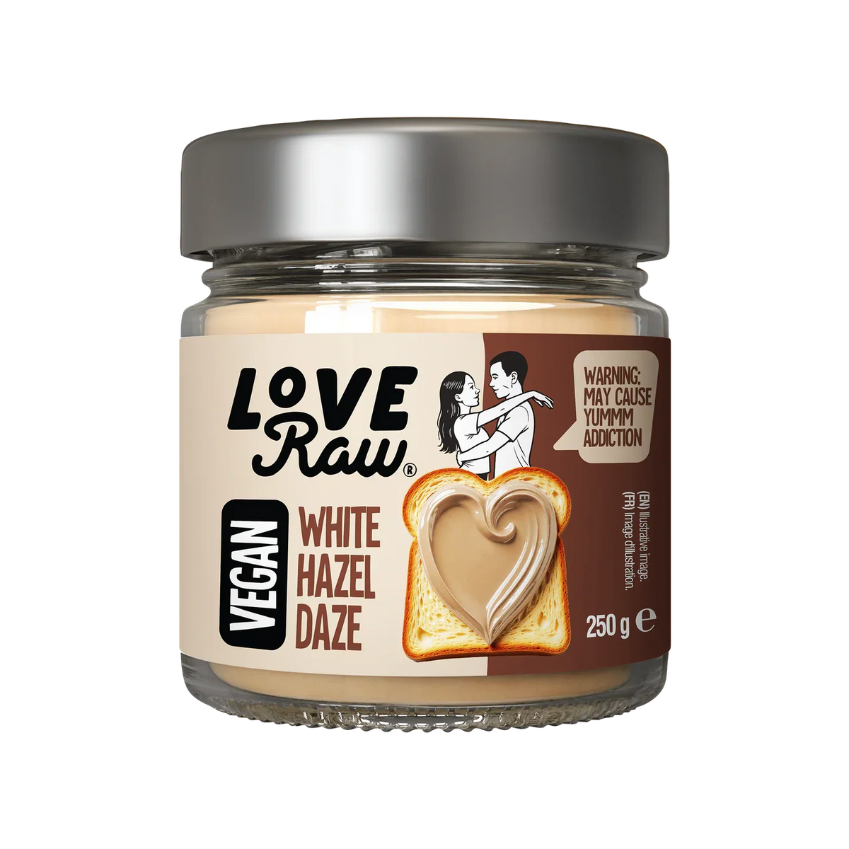 LoveRaw White Choc Hazelnut Spread 250g