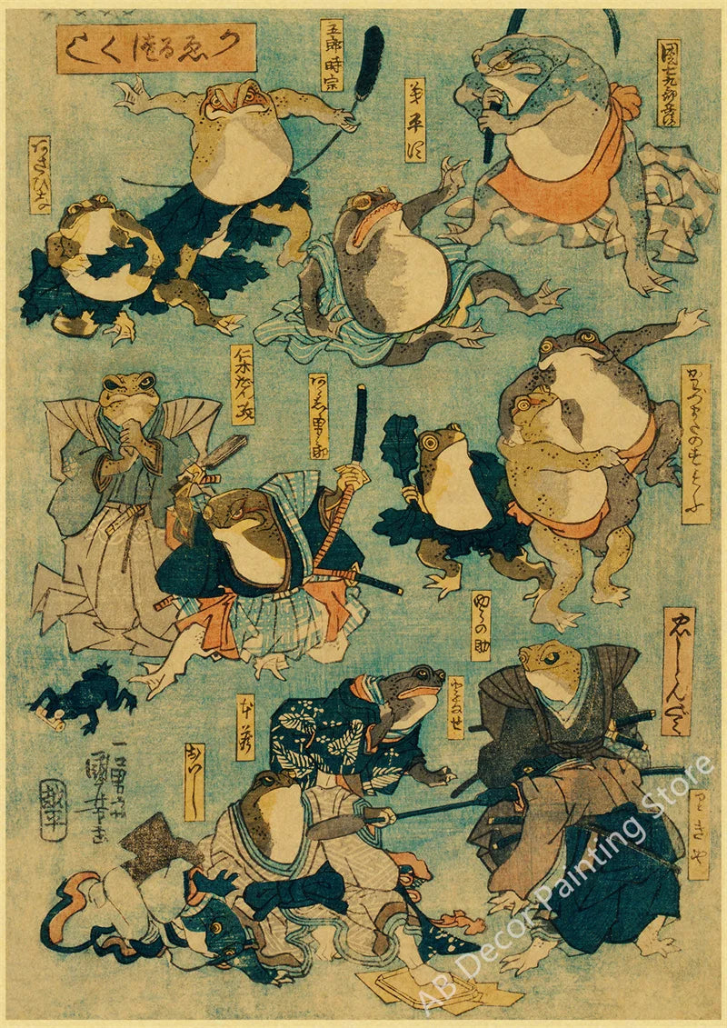 Echoes of Old Japan — Vintage Mount Fuji & Great Wave Art Prints