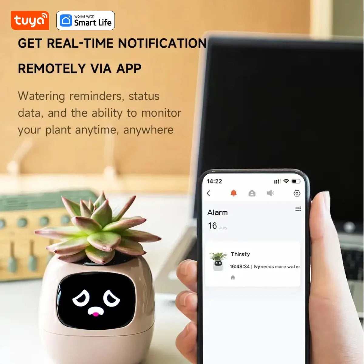 Grow with a Smile – Tuya Ivy Smart Planter with 49 Emotions & AI That Brings Your Plant to Life