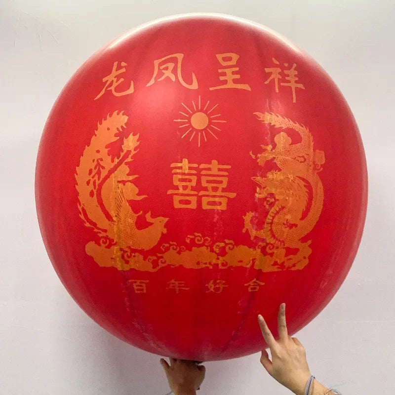 Latex Super Large Balloon 48/72/96/120 inchRound Weather Balloon Explodes at Opening Ceremony White Groundburst Ball
