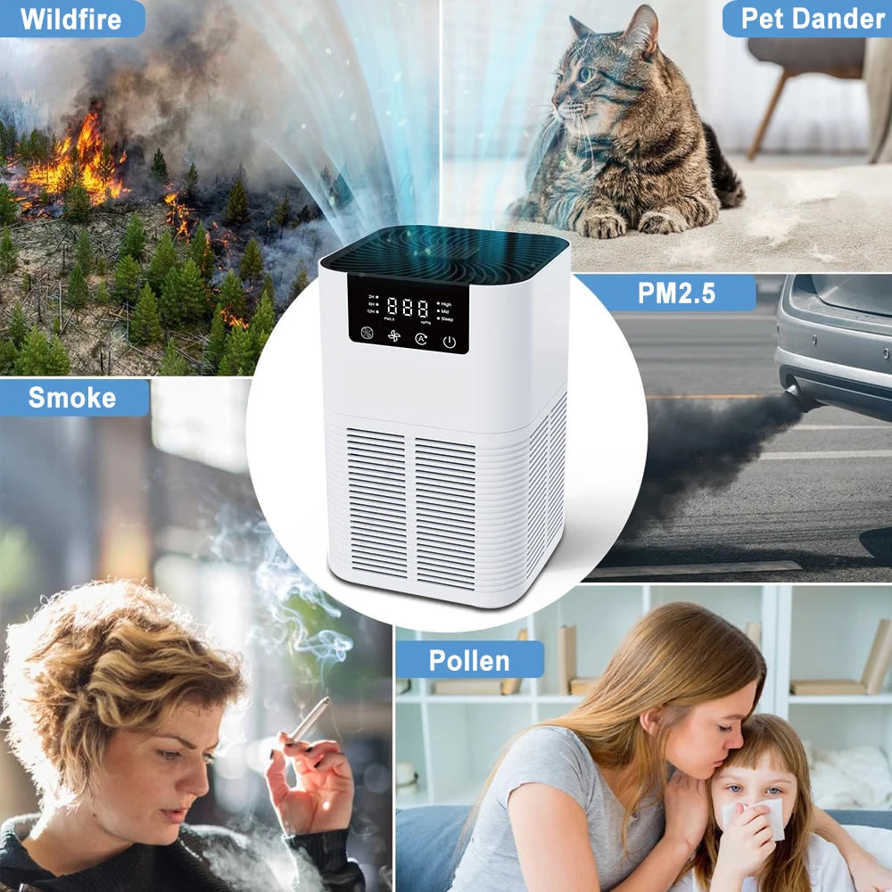 Clean Air, Quiet Mind – Ion Purifier with HEPA & Oils (Anti Smoke)
