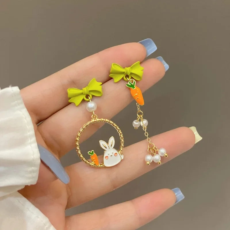 Pour a Little Joy into Your Day – Asymmetric Teacup Kitten Tassel Earrings for Playful Charm That Warms the Heart