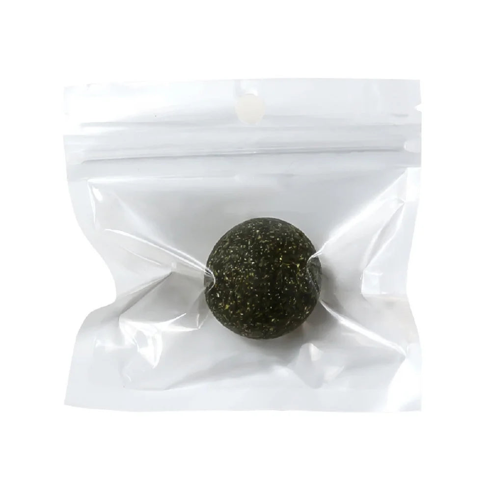 Natural Catnip Balls Lickable Cat Grass Snack Kitten Scratchers Toy Treats Chewing Fresh Breath For Small Medium Pet Cat