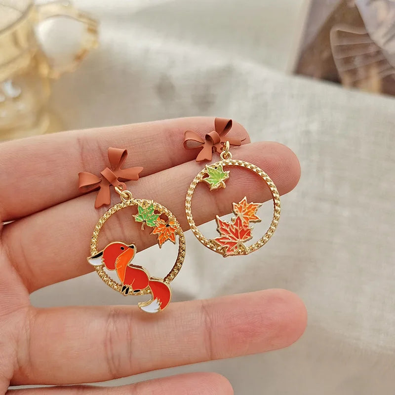 Whispers of the Night – Asymmetric Sleeping Cat & Moon Earrings That Tell a Story of Dreamy Devotion