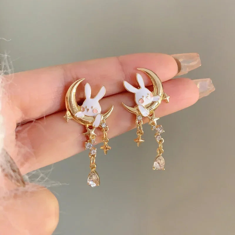 Pour a Little Joy into Your Day – Asymmetric Teacup Kitten Tassel Earrings for Playful Charm That Warms the Heart