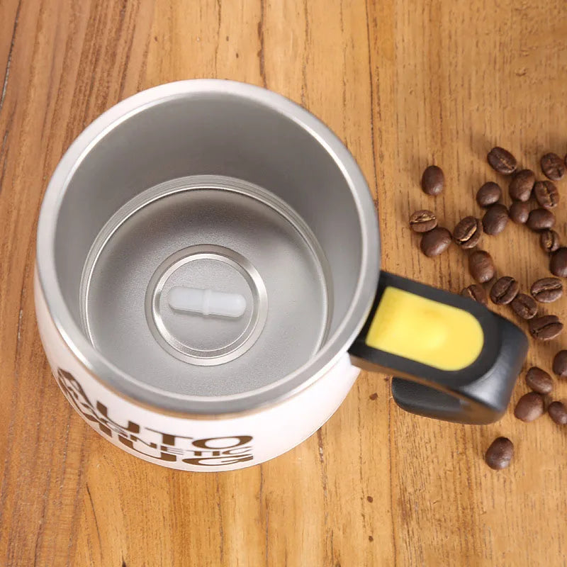 Revolutionize Your Morning Routine with the USB Rechargeable Self-Stirring Magnetic Mug!