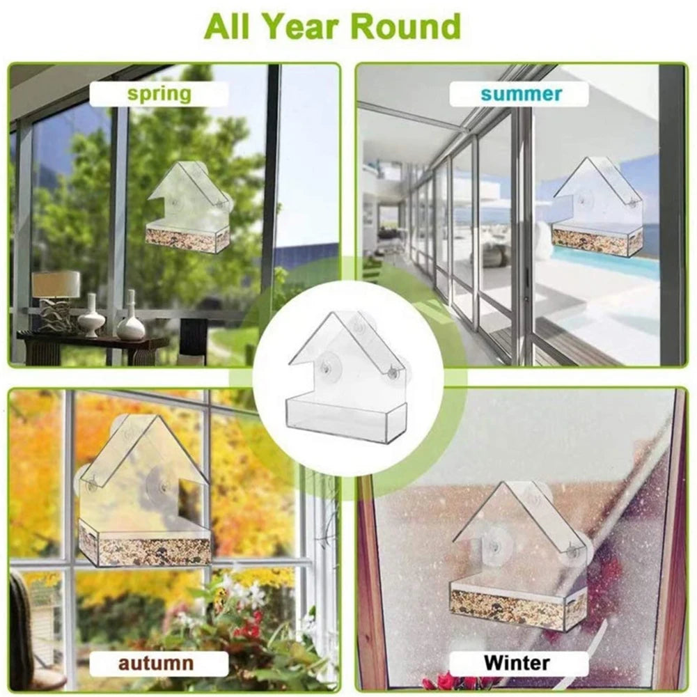 Birdsong on Demand – Smart Acrylic Bird Feeder with 1080P Camera for Gentle Garden Encounters