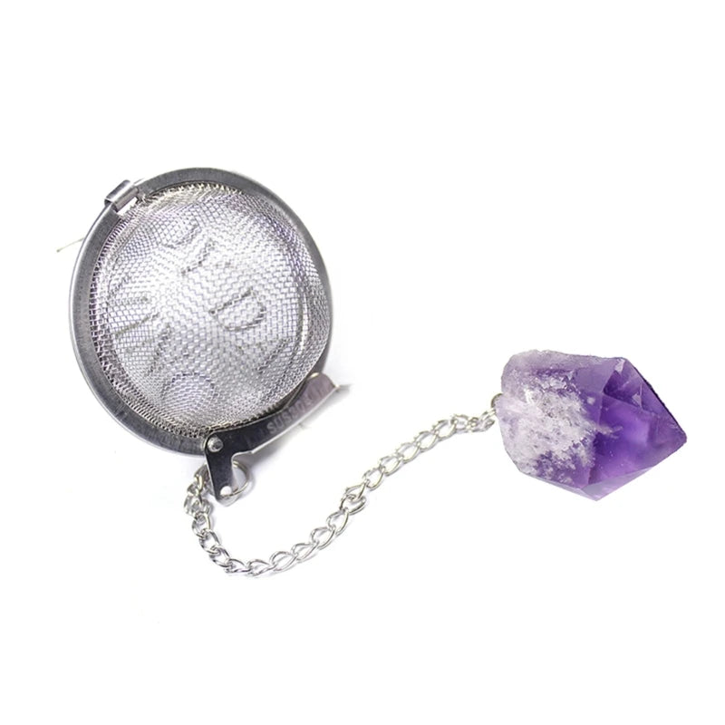 Elevate Your Tea Ritual: The Enchanting Crystal Stone Tea Infuser