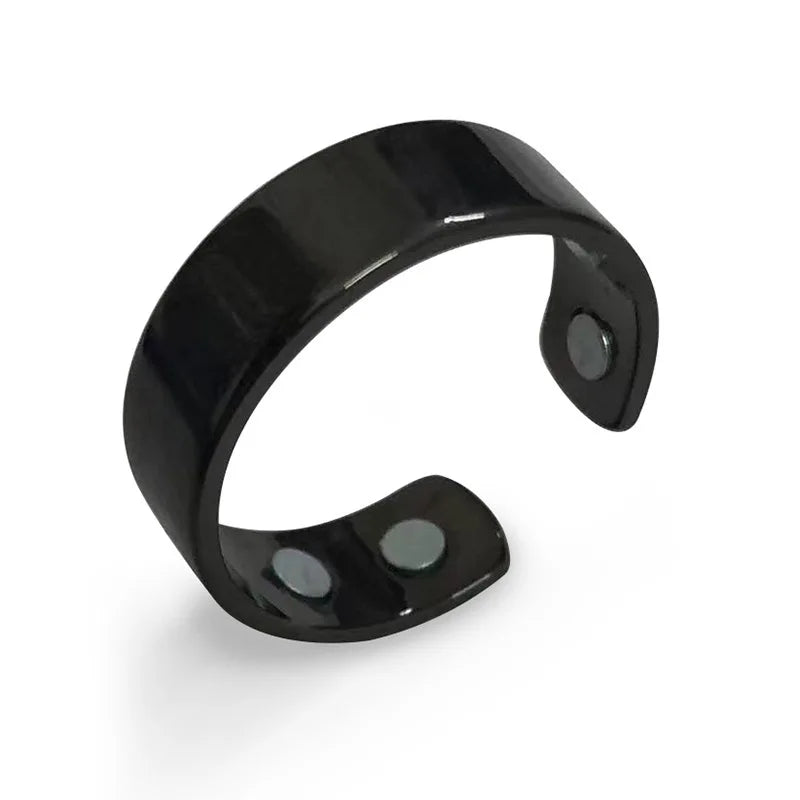 Balance in Every Beat – Magnetic Tourmaline Energy Ring That Grounds, Glows, and Guides