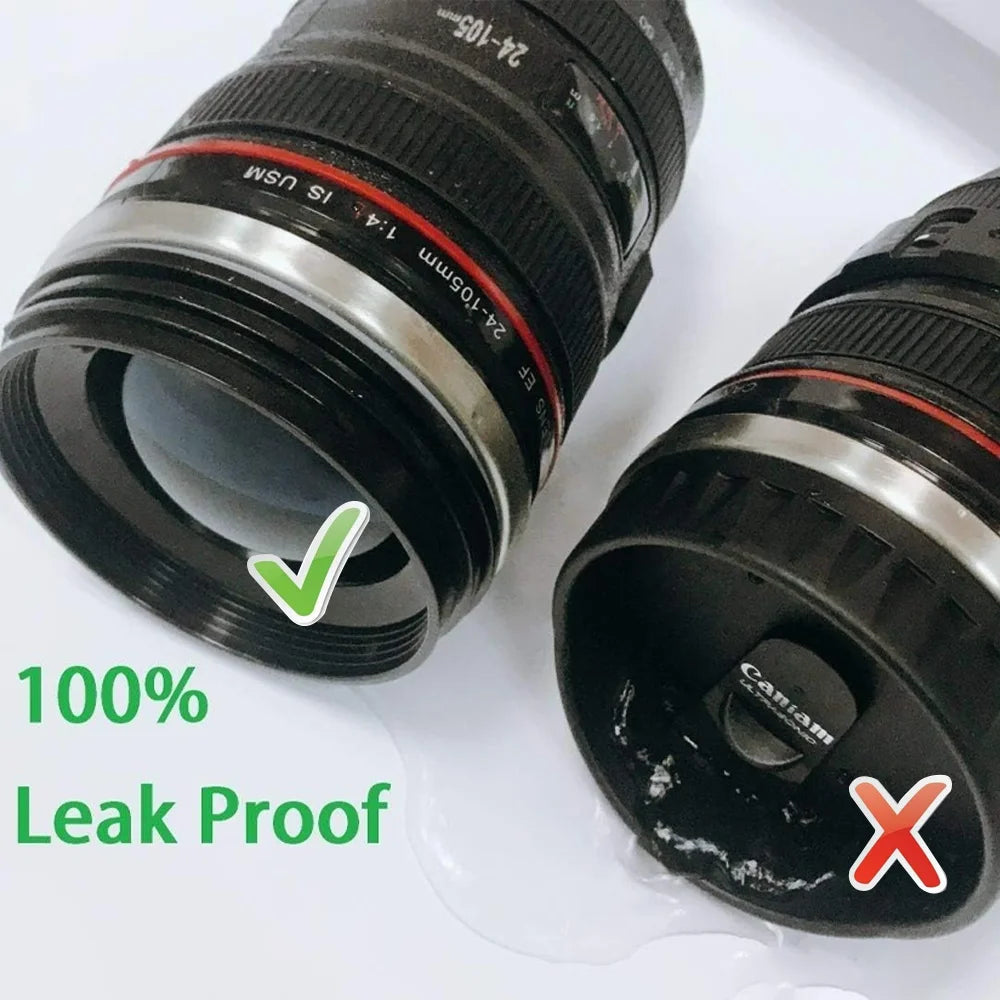 Capture the perfect coffee! – The Hilariously Realistic Camera Lens Travel Mug!
