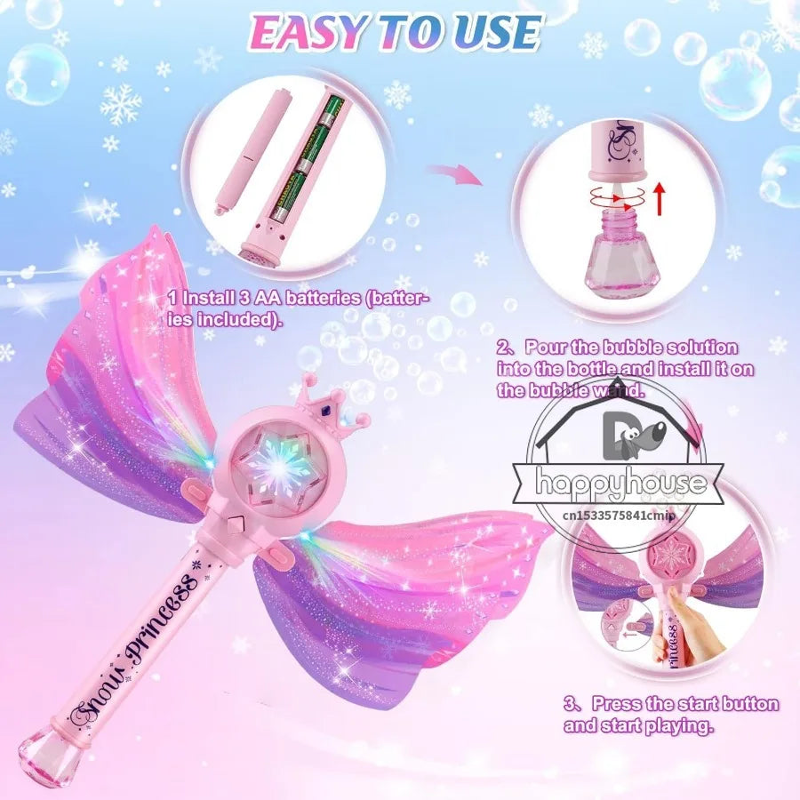 Enchanting Princess Bubble Wand: Magical Bubble Fun for Kids