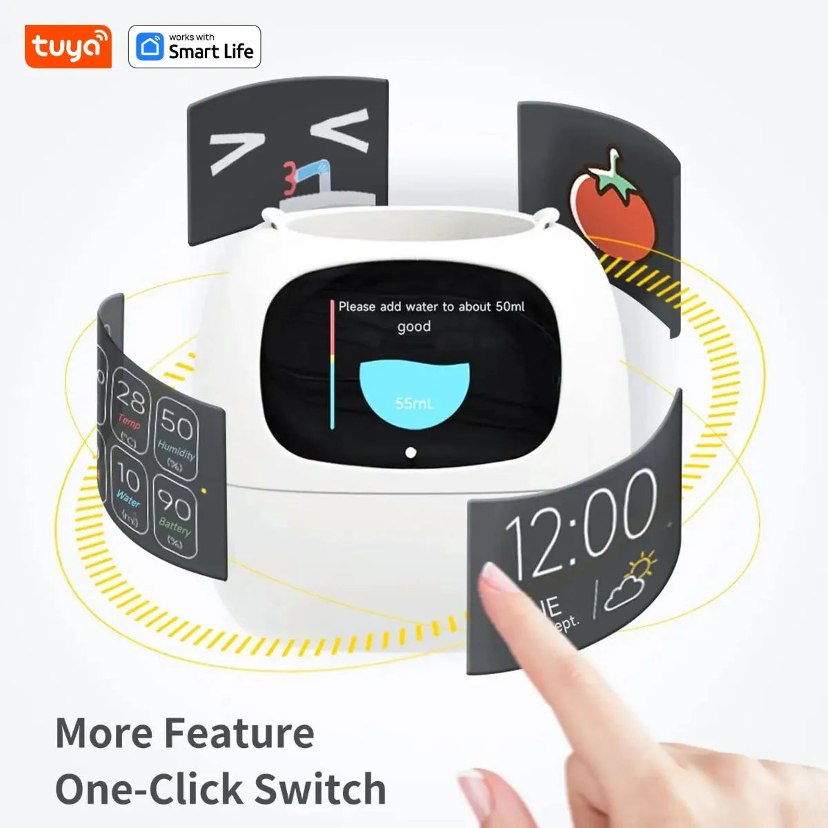 Grow with a Smile – Tuya Ivy Smart Planter with 49 Emotions & AI That Brings Your Plant to Life