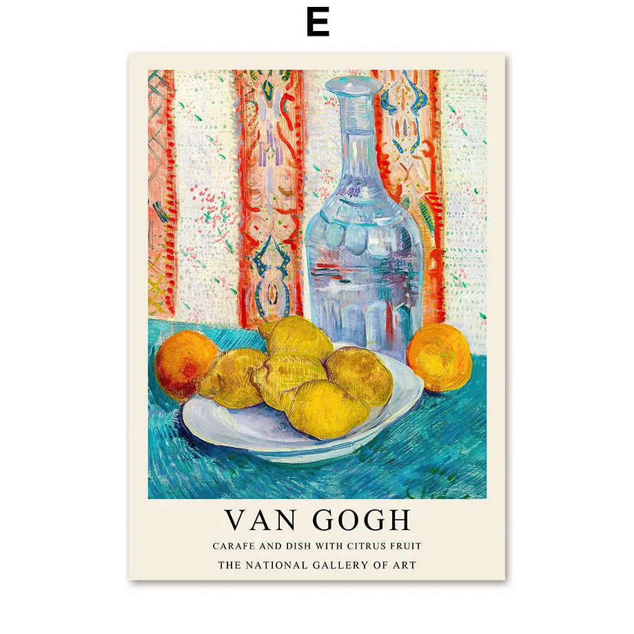 Van Gogh Writings Prints and Posters Great Work The Oil Painting Landscape Decorations for Living Room Wall Art Canvas Poster