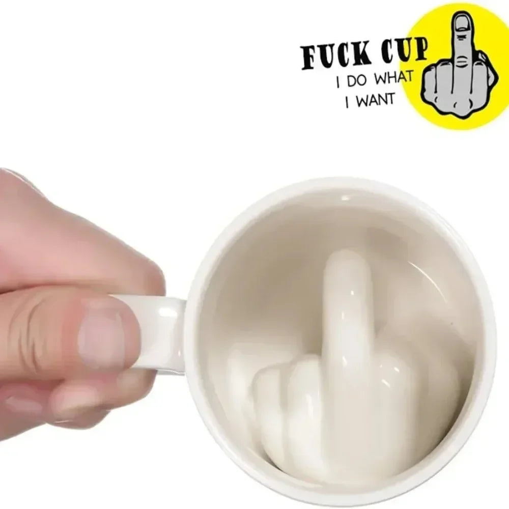 Sip Happens – The Middle Finger Mug That Says It All!
