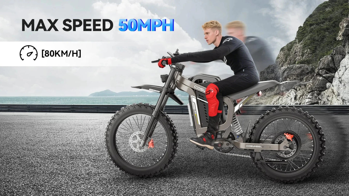 Coswheel R19 6000W Electric Dirt Bike – Ride the Storm, Own the Terrain