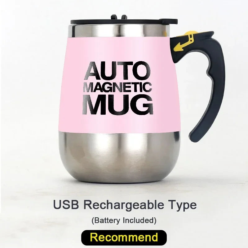 Revolutionize Your Morning Routine with the USB Rechargeable Self-Stirring Magnetic Mug!