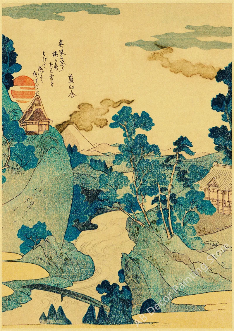 Echoes of Old Japan — Vintage Mount Fuji & Great Wave Art Prints