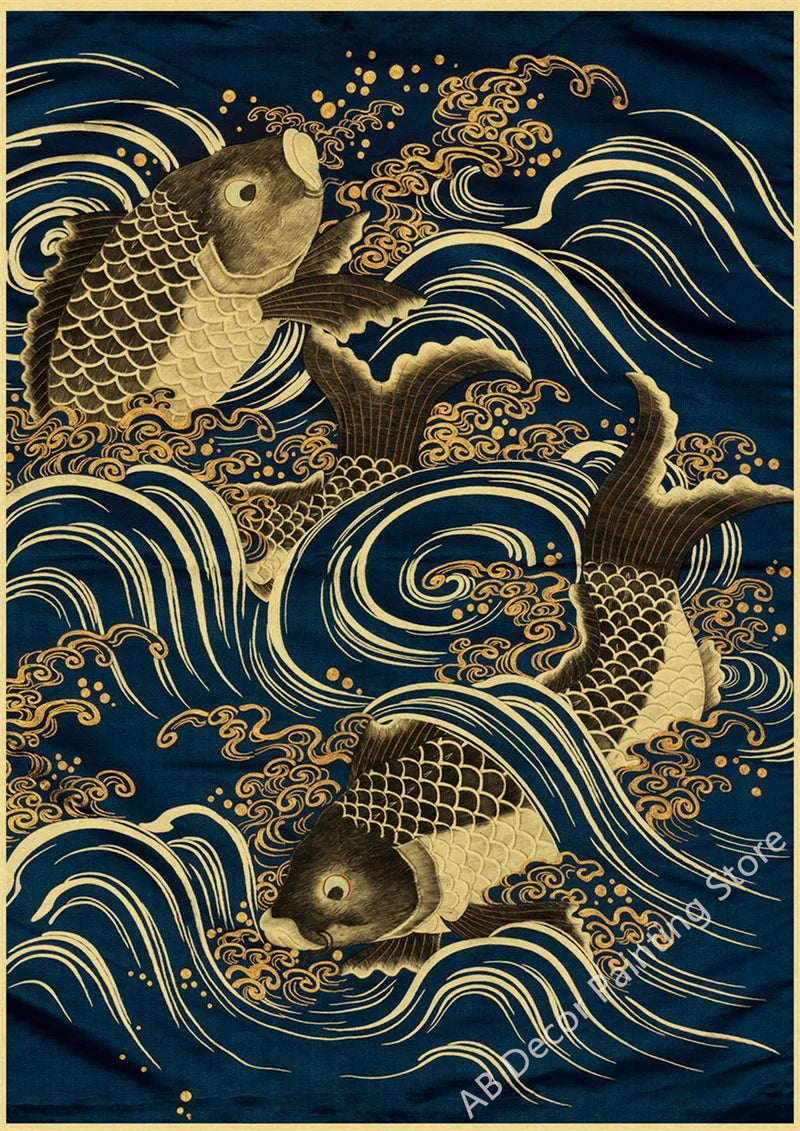 Echoes of Old Japan — Vintage Mount Fuji & Great Wave Art Prints