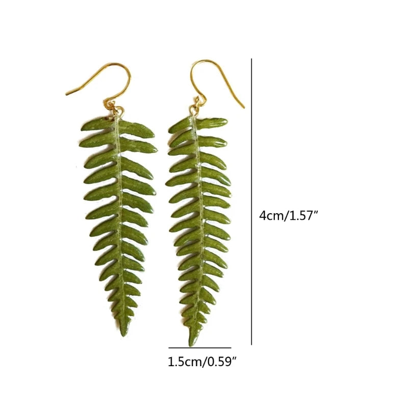 Whispers of the Wild – Delicate Fern Leaf Earrings That Let Nature Dance Beside You