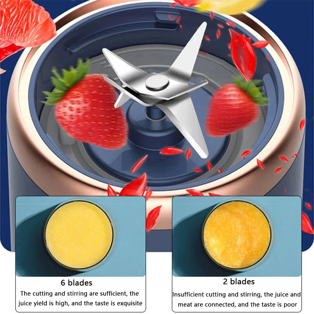 Fresh Freedom in Your Palm – Wireless Mini Smoothie Blender for Life On the Go