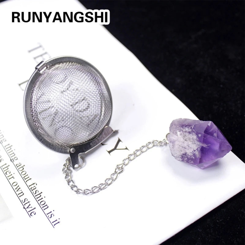 Elevate Your Tea Ritual: The Enchanting Crystal Stone Tea Infuser