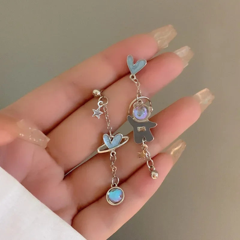Pour a Little Joy into Your Day – Asymmetric Teacup Kitten Tassel Earrings for Playful Charm That Warms the Heart