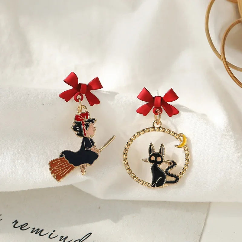 Pour a Little Joy into Your Day – Asymmetric Teacup Kitten Tassel Earrings for Playful Charm That Warms the Heart