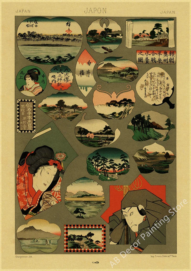 Echoes of Old Japan — Vintage Mount Fuji & Great Wave Art Prints