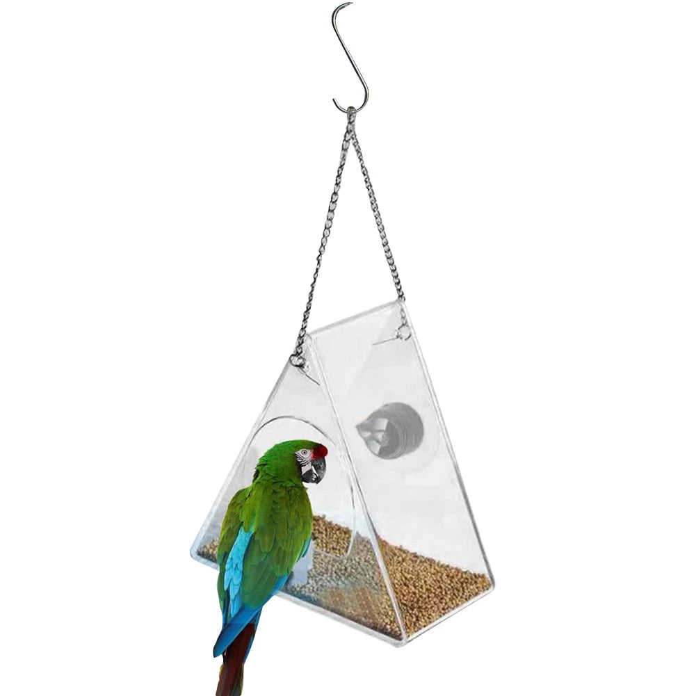 Birdsong on Demand – Smart Acrylic Bird Feeder with 1080P Camera for Gentle Garden Encounters
