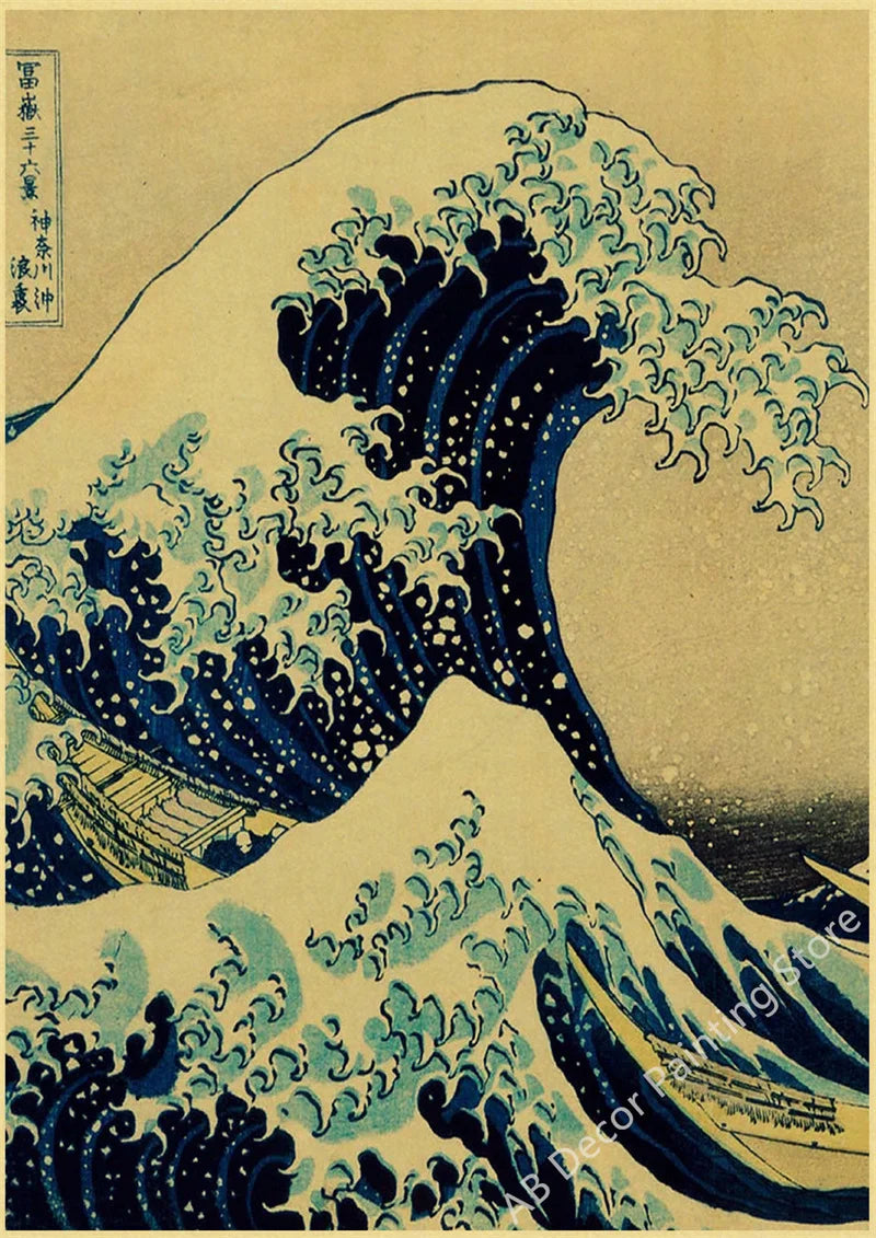 Echoes of Old Japan — Vintage Mount Fuji & Great Wave Art Prints