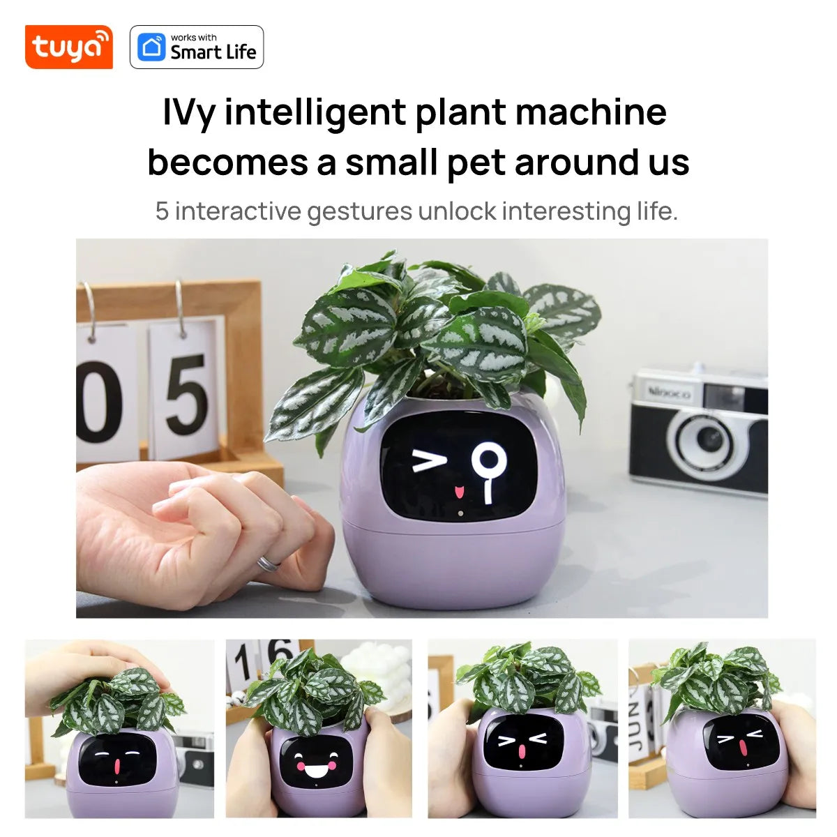 Grow with a Smile – Tuya Ivy Smart Planter with 49 Emotions & AI That Brings Your Plant to Life
