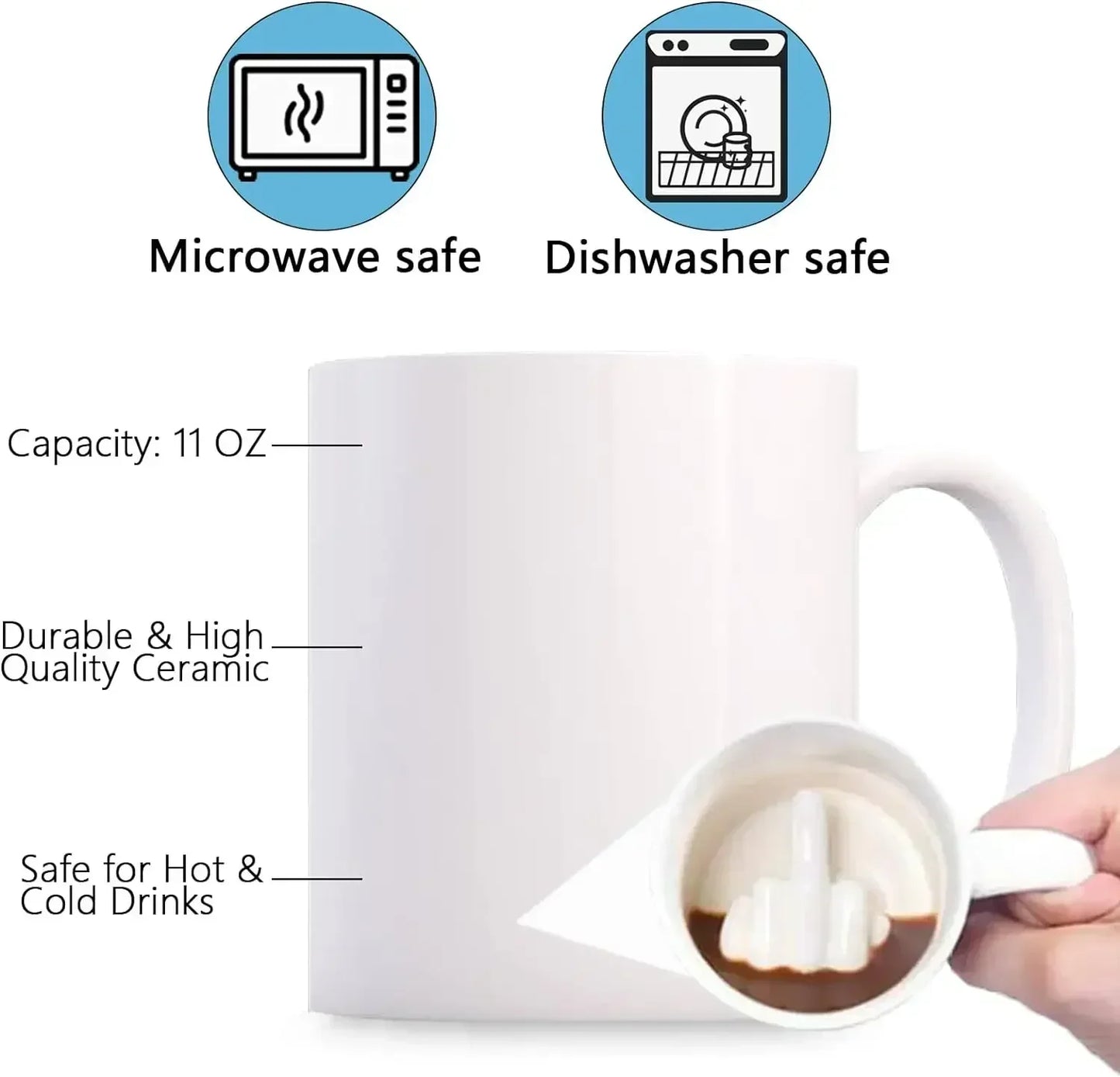 Sip Happens – The Middle Finger Mug That Says It All!