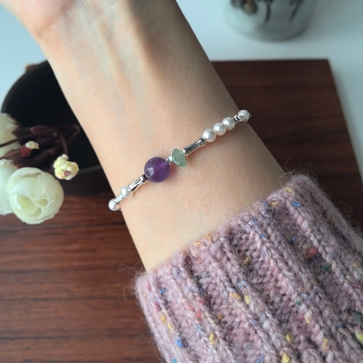 Where Nature Meets Grace – Sterling Silver Green Leaf Bracelet That Wraps the Wild Around Your Wrist