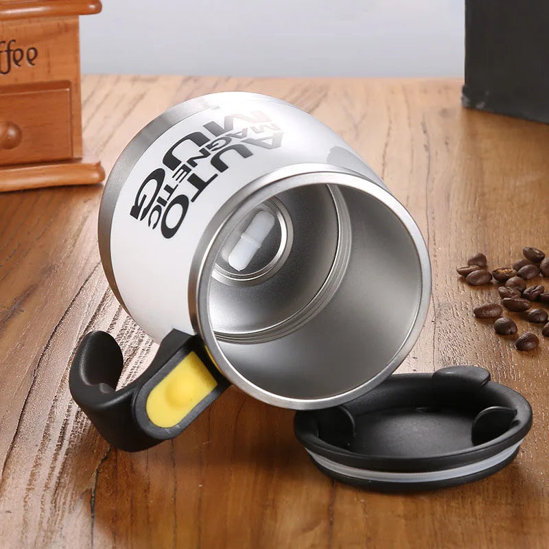 Revolutionize Your Morning Routine with the USB Rechargeable Self-Stirring Magnetic Mug!