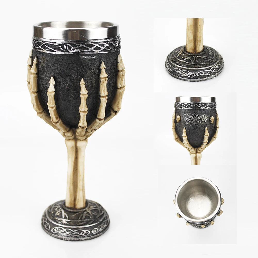 Embrace the Dark Elegance: The 3D Gothic Wine Goblet