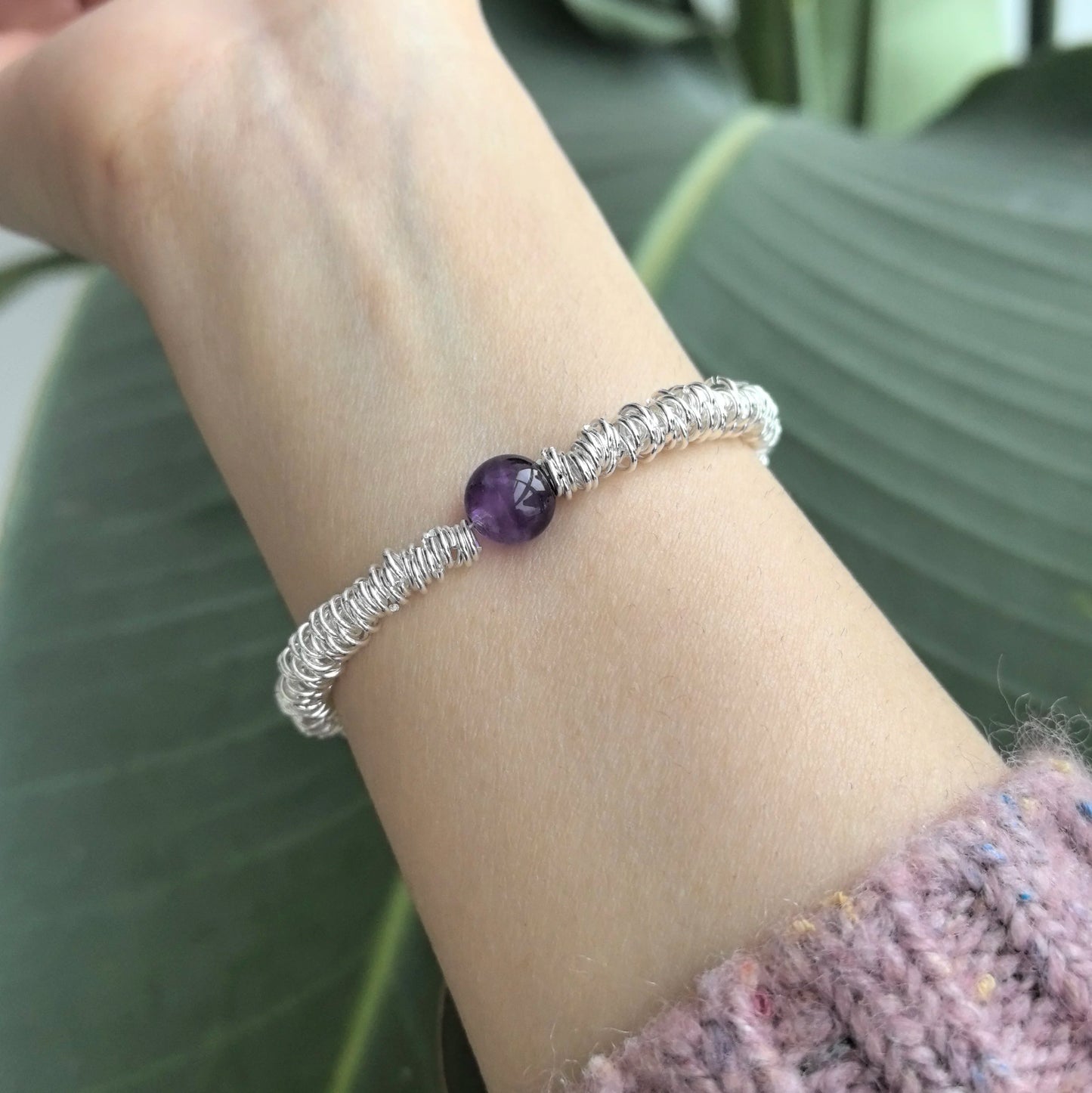 Where Nature Meets Grace – Sterling Silver Green Leaf Bracelet That Wraps the Wild Around Your Wrist