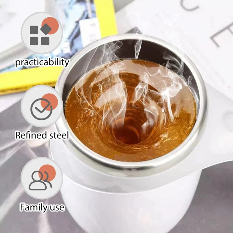 Stir Up Convenience: The USB Rechargeable Self-Stirring Magnetic Mug