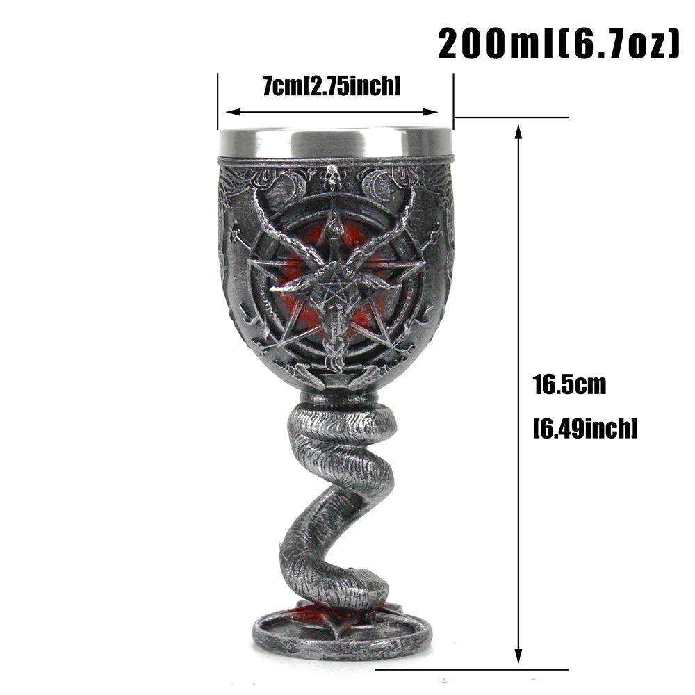 Embrace the Dark Elegance: The 3D Gothic Wine Goblet