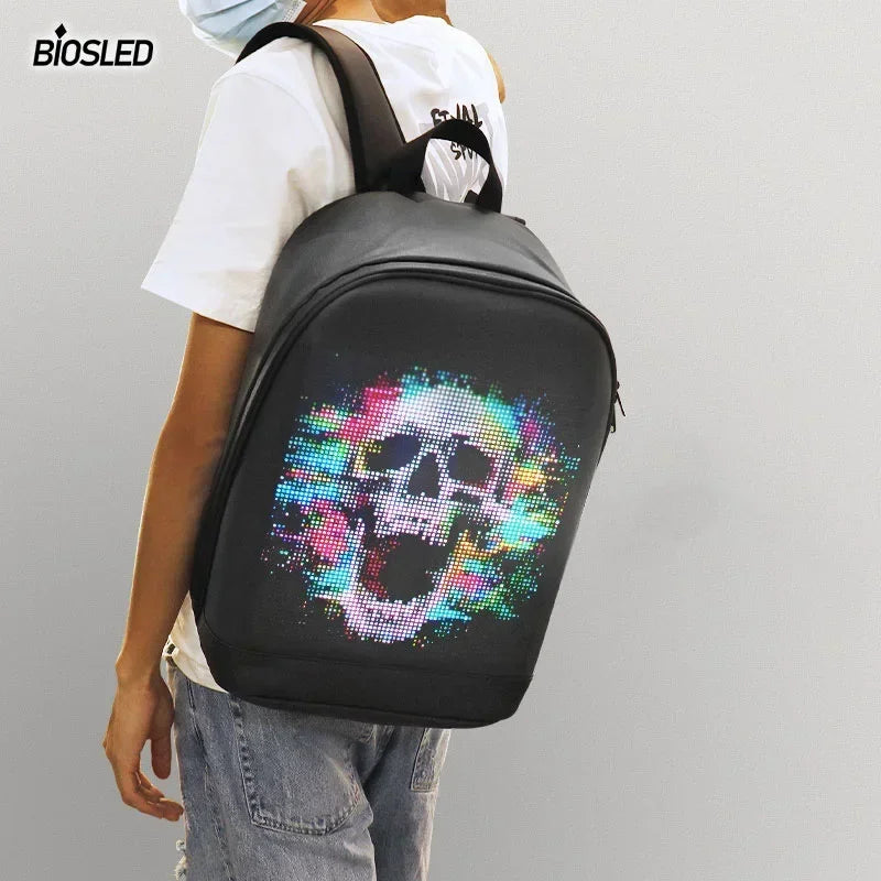 Your Message, In Motion – Smart LED Advertising Backpack with App-Controlled Display