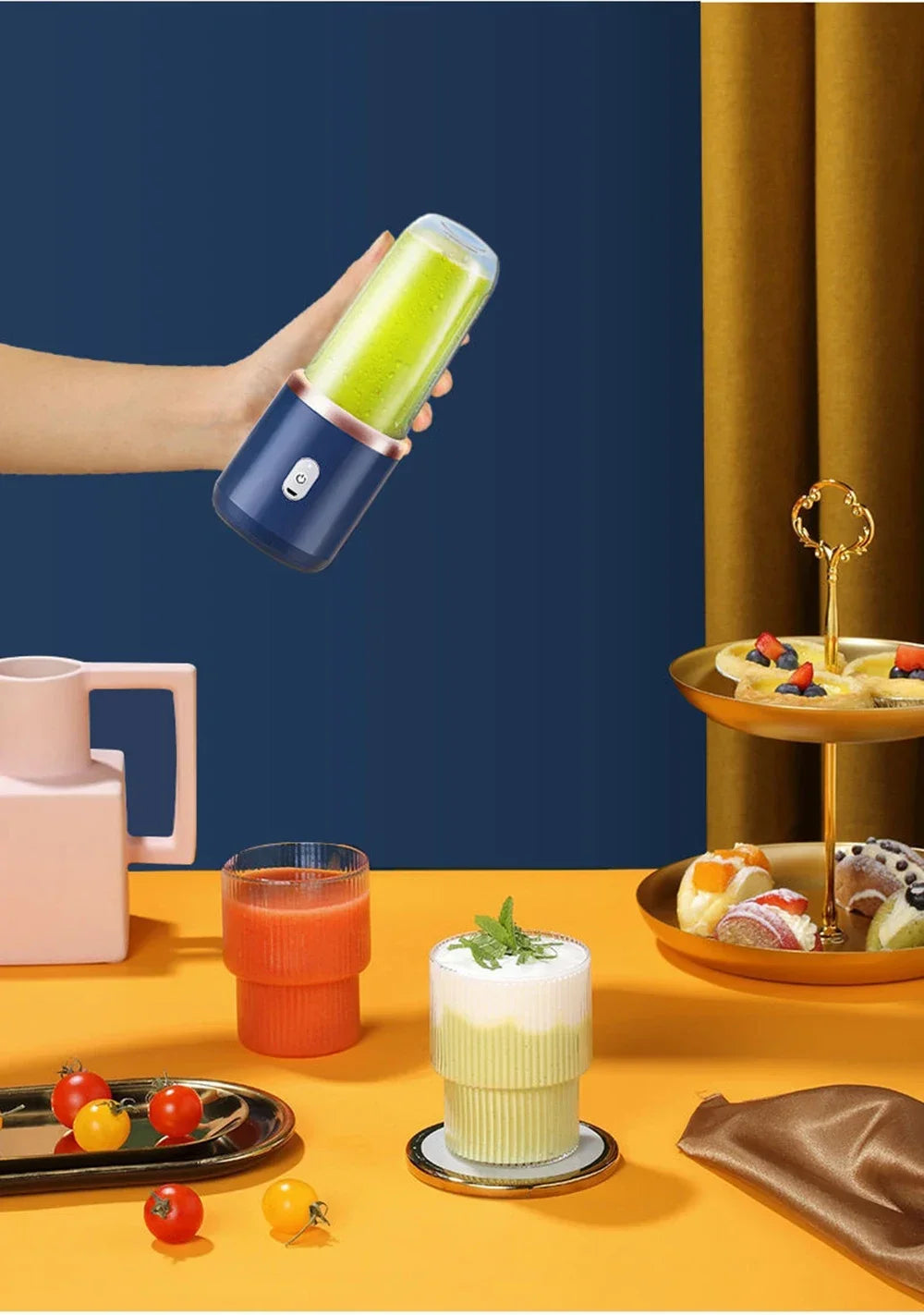 Fresh Freedom in Your Palm – Wireless Mini Smoothie Blender for Life On the Go