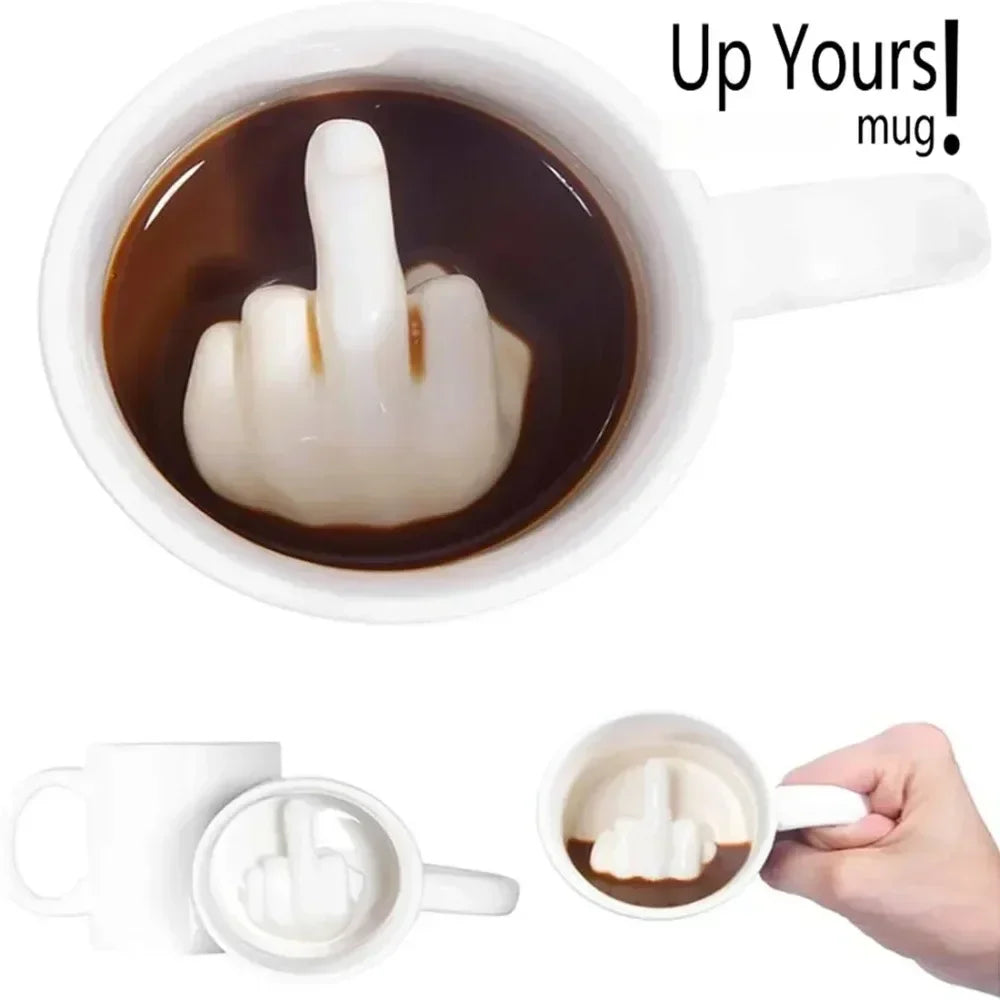 Sip Happens – The Middle Finger Mug That Says It All!