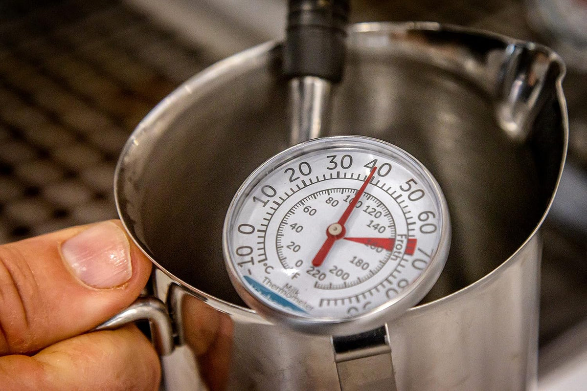 Milk Thermometer, Stainless Steel Kitchen Gadget, Silver