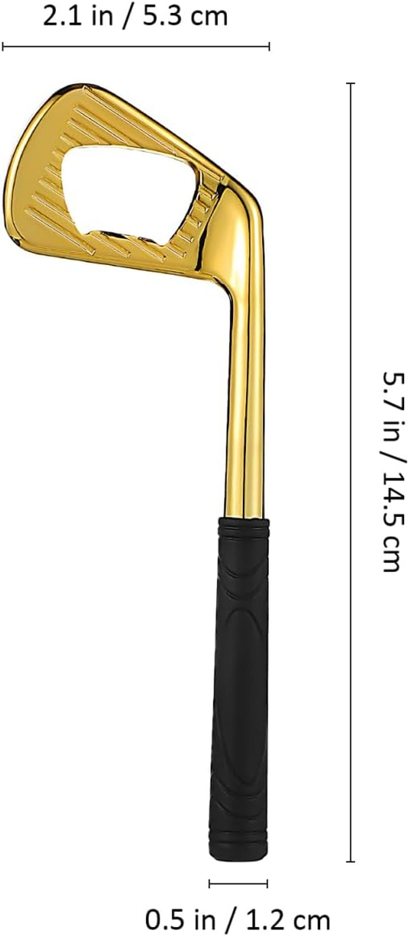 Golf Club Bottle Opener Sports Theme Gold Soda Bottle Opener Copper Beverages Open Tool Unique Beer Caps Open Supply for Golf Lover Favor Sport Theme Party Kitchen Gadget, Box Packaging