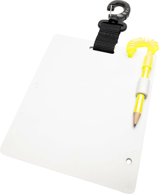 Cressi Writing Slate 150X127Mm S - Wristboard for Communicating in Scuba Diving, White/Black, 150 X127Mm, Unisex